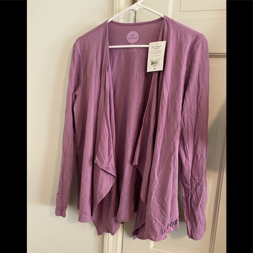 Life Is Good LS Fly Away Sleep Top Light Purple Color Medium NWT